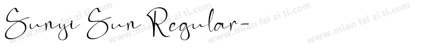 Sunyi Sun Regular字体转换